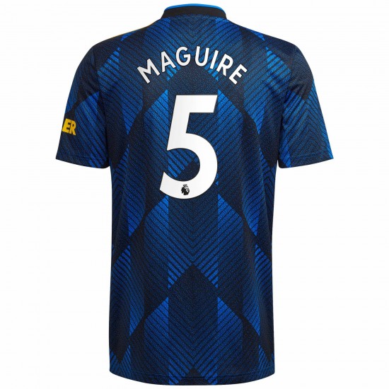 Harry Maguire Manchester United 2021/22 Tredje Spelare Matchtröja - Blå