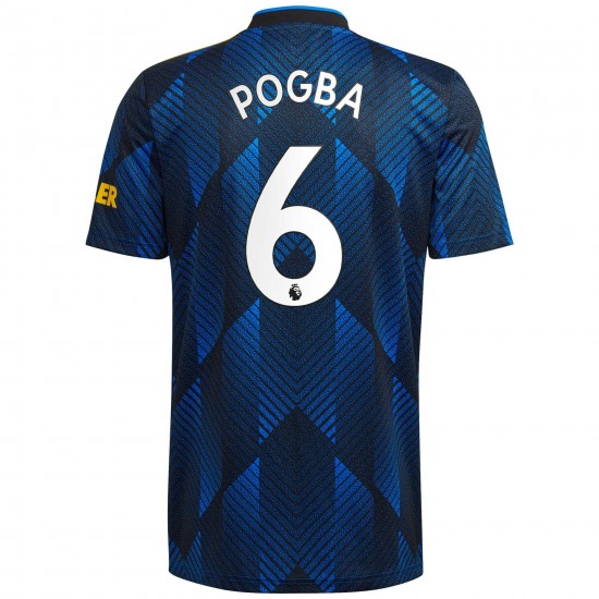 Paul Pogba Manchester United 2021/22 Tredje Spelare Matchtröja - Blå