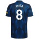 Juan Mata Manchester United 2021/22 Tredje Spelare Matchtröja - Blå