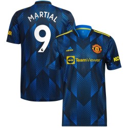 Anthony Martial Manchester United 2021/22 Tredje Spelare Matchtröja - Blå