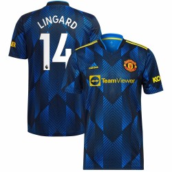 Jesse Lingard Manchester United 2021/22 Tredje Spelare Matchtröja - Blå