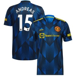 Andreas Pereira Manchester United 2021/22 Tredje Spelare Matchtröja - Blå