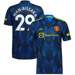 Aaron Wan-Bissaka Manchester United 2021/22 Tredje Spelare Matchtröja - Blå
