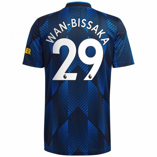 Aaron Wan-Bissaka Manchester United 2021/22 Tredje Spelare Matchtröja - Blå