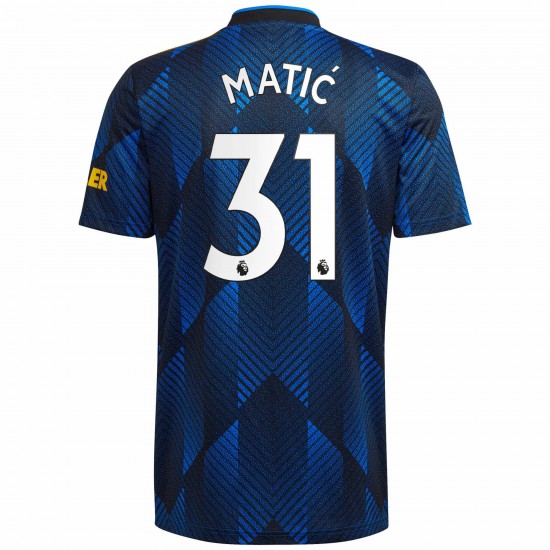 Nemanja Matic Manchester United 2021/22 Tredje Spelare Matchtröja - Blå