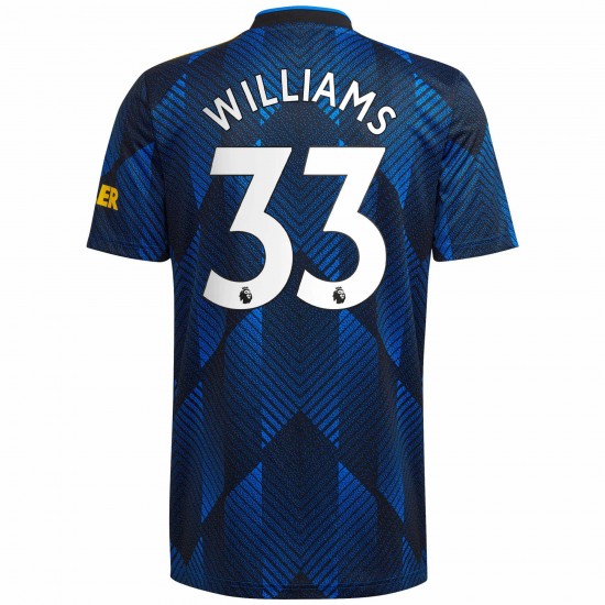 Brandon Williams Manchester United 2021/22 Tredje Spelare Matchtröja - Blå