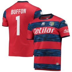 Gianluigi Buffon Parma Calcio 1913 2021/22 Målvakt Matchtröja - Röd/Blå