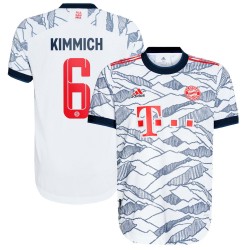 Joshua Kimmich Bayern Munich 2021/22 Tredje Authentic Spelare Matchtröja - Vit