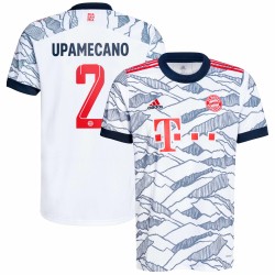 Dayot Upamecano Bayern Munich 2021/22 Tredje Spelare Matchtröja - Vit