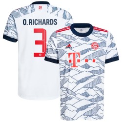 Omar Richards Bayern Munich Barn 2021/22 Tredje Spelare Matchtröja - Vit