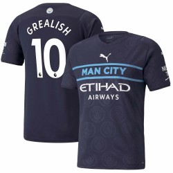 Jack Grealish Manchester City 2021/22 Tredje Spelare Matchtröja - Marin