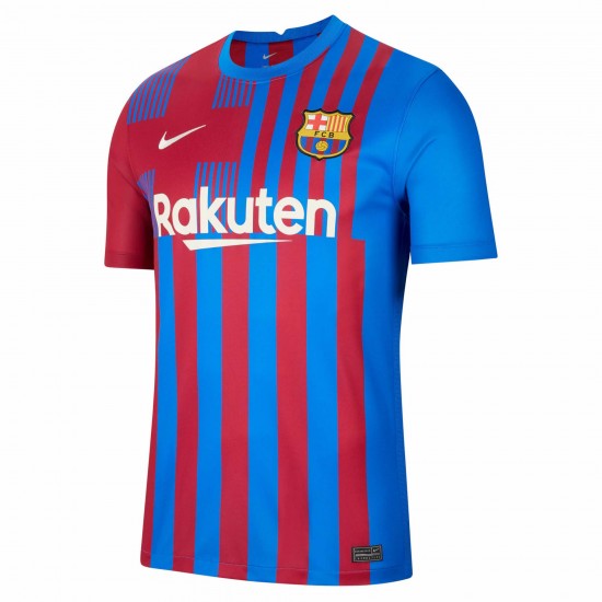 Sergiño Dest Barcelona 2021/22 Hemma Stadium Breathe Spelare Matchtröja - Blå