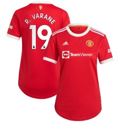 Raphaël Varane Manchester United Kvinnor's 2021/22 Hemma Spelare Matchtröja - Röd