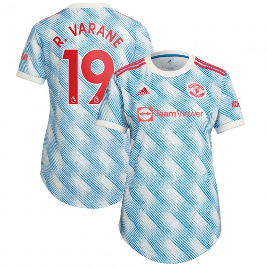 Raphaël Varane Manchester United Kvinnor's 2021/22 Borta Spelare Matchtröja - Vit