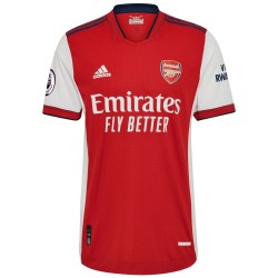 Nicolas Pépé Arsenal 2021/22 Hemma Authentic Spelare Matchtröja - Vit/Röd