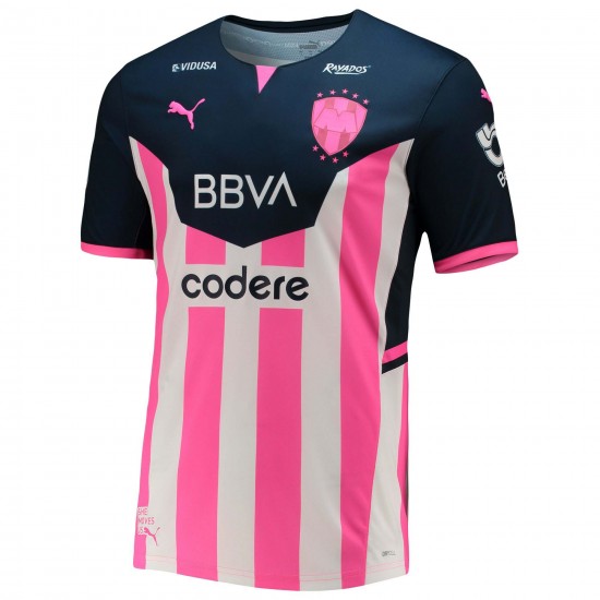 CF Monterrey 2021/22 Breast Cancer Awareness Authentic Matchtröja - Marin