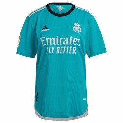Real Madrid 2021/22 Tredje Authentic Custom Matchtröja - Aqua