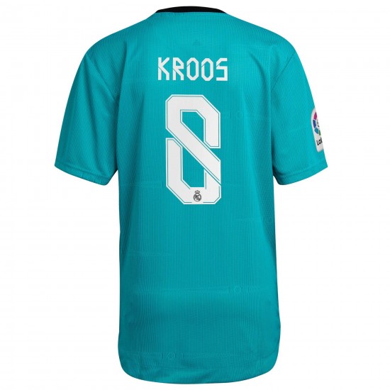 Toni Kroos Real Madrid 2021/22 Tredje Authentic Spelare Matchtröja - Aqua