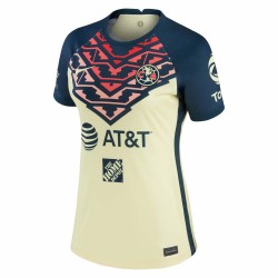 Federico Viñas Klubblag América Kvinnor's 2021/22 Hemma Breathe Stadium Spelare Matchtröja - Gul