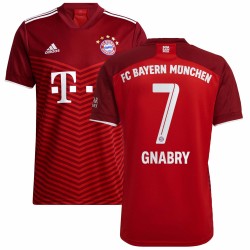 Serge Gnabry Bayern Munich 2021/22 Hemma Spelare Matchtröja - Röd
