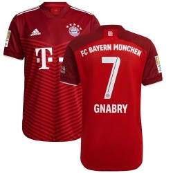 Serge Gnabry Bayern Munich 2021/22 Hemma Authentic Spelare Matchtröja - Röd