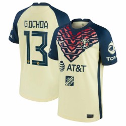 Guillermo Ochoa Klubblag América Barn 2021/22 Hemma Breathe Stadium Spelare Matchtröja - Gul