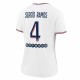 Sergio Ramos Paris Saint-Germain Jordan Brand Kvinnor's 2021/22 Fourth Matchtröja - Vit