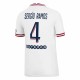 Sergio Ramos Paris Saint-Germain Jordan Brand Barn 2021/22 Fourth Matchtröja - Vit