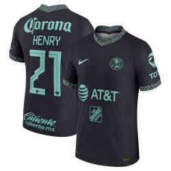 Henry Martin Klubblag América 2021/22 Tredje Authentic Spelare Matchtröja - Svart