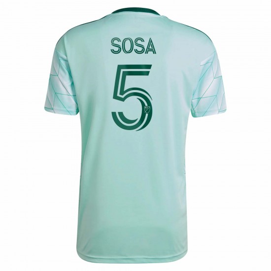 Santiago Sosa Atlanta United FC 2022 The Forest Utrustning Spelare Matchtröja - Mynta