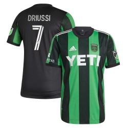 Sebastián Driussi Austin FC 2021 Primary Authentic Spelare Matchtröja - Svart
