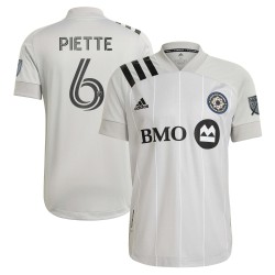 Samuel Piette CF Montréal 2021 Secondary Patch Authentic Matchtröja - grå