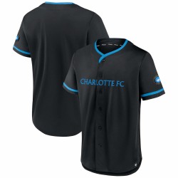 Charlotte FC Fanatics Branded Ultimate Spelare Baseball Matchtröja - Svart/Blå