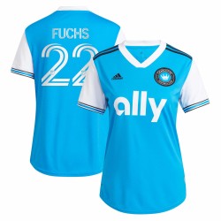 Christian Fuchs Charlotte FC Kvinnor's 2022 Primary Spelare Matchtröja - Blå