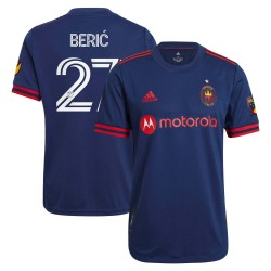 Robert Beric Chicago Fire 2021 Primary Authentic Matchtröja - Marin