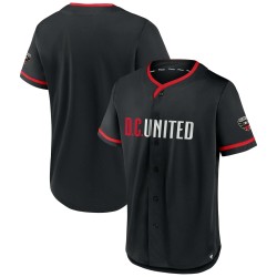 D.C. United Fanatics Branded Ultimate Spelare Baseball Matchtröja - Svart/Röd