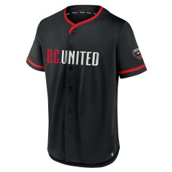 D.C. United Fanatics Branded Ultimate Spelare Baseball Matchtröja - Svart/Röd
