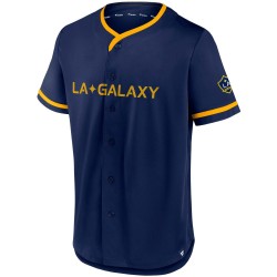 LA Galaxy Fanatics Branded Ultimate Spelare Baseball Matchtröja - Marin/Guld
