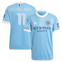 Valentín Castellanos New York City FC 2021 Bronx Blå Utrustning Authentic Spelare Matchtröja - Ljus Blå