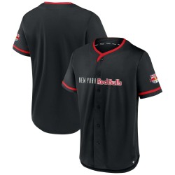 New York Röd Bulls Fanatics Branded Ultimate Spelare Baseball Matchtröja - Svart/Röd
