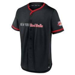 New York Röd Bulls Fanatics Branded Ultimate Spelare Baseball Matchtröja - Svart/Röd