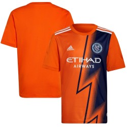 New York City FC Barn 2022 The Volt Utrustning Blank Matchtröja - Orange