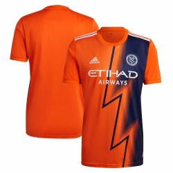 New York City FC 2022 The Volt Utrustning Blank Matchtröja - Orange