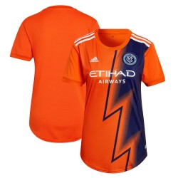 New York City FC Kvinnor's 2022 The Volt Utrustning Blank Matchtröja - Orange