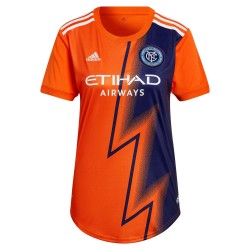 New York City FC Kvinnor's 2022 The Volt Utrustning Blank Matchtröja - Orange