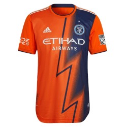 New York City FC 2022 The Volt Utrustning Authentic Custom Matchtröja - Orange