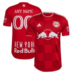 New York Röd Bulls 2022 1Ritmo Authentic Custom Matchtröja - Röd