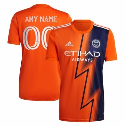 New York City FC 2022 The Volt Utrustning Custom Matchtröja - Orange