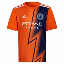 New York City FC Barn 2022 The Volt Utrustning Custom Matchtröja - Orange