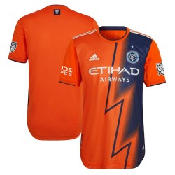 New York City FC 2022 The Volt Utrustning Authentic Blank Matchtröja - Orange